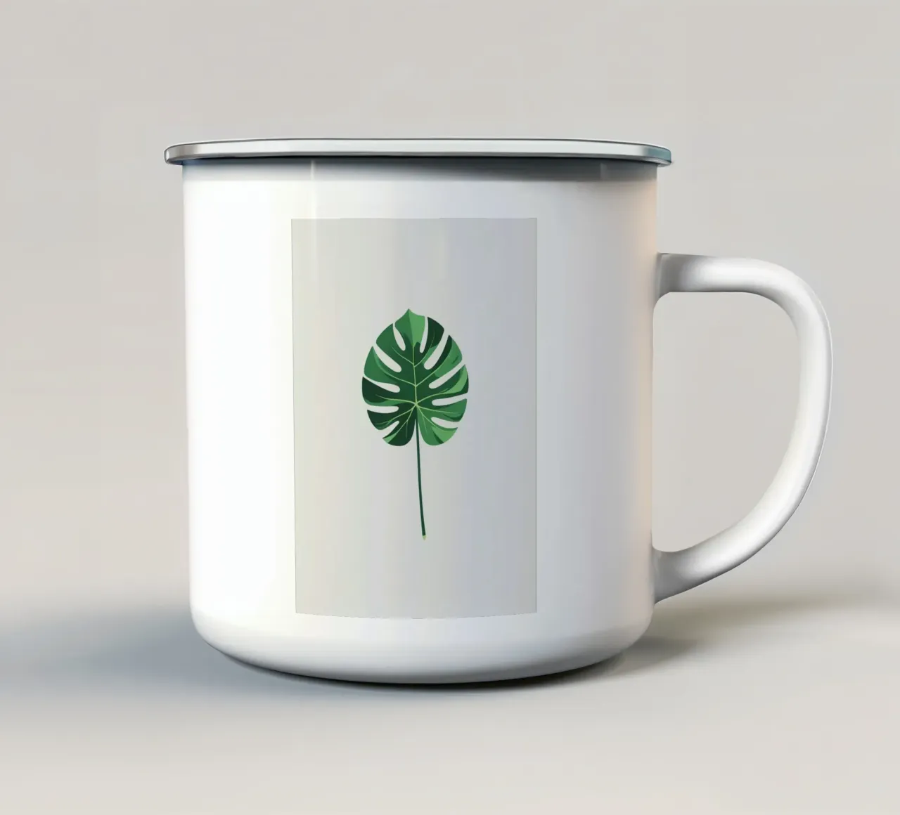 Klassiek Splitblad emaille mok van Botanical Gallery