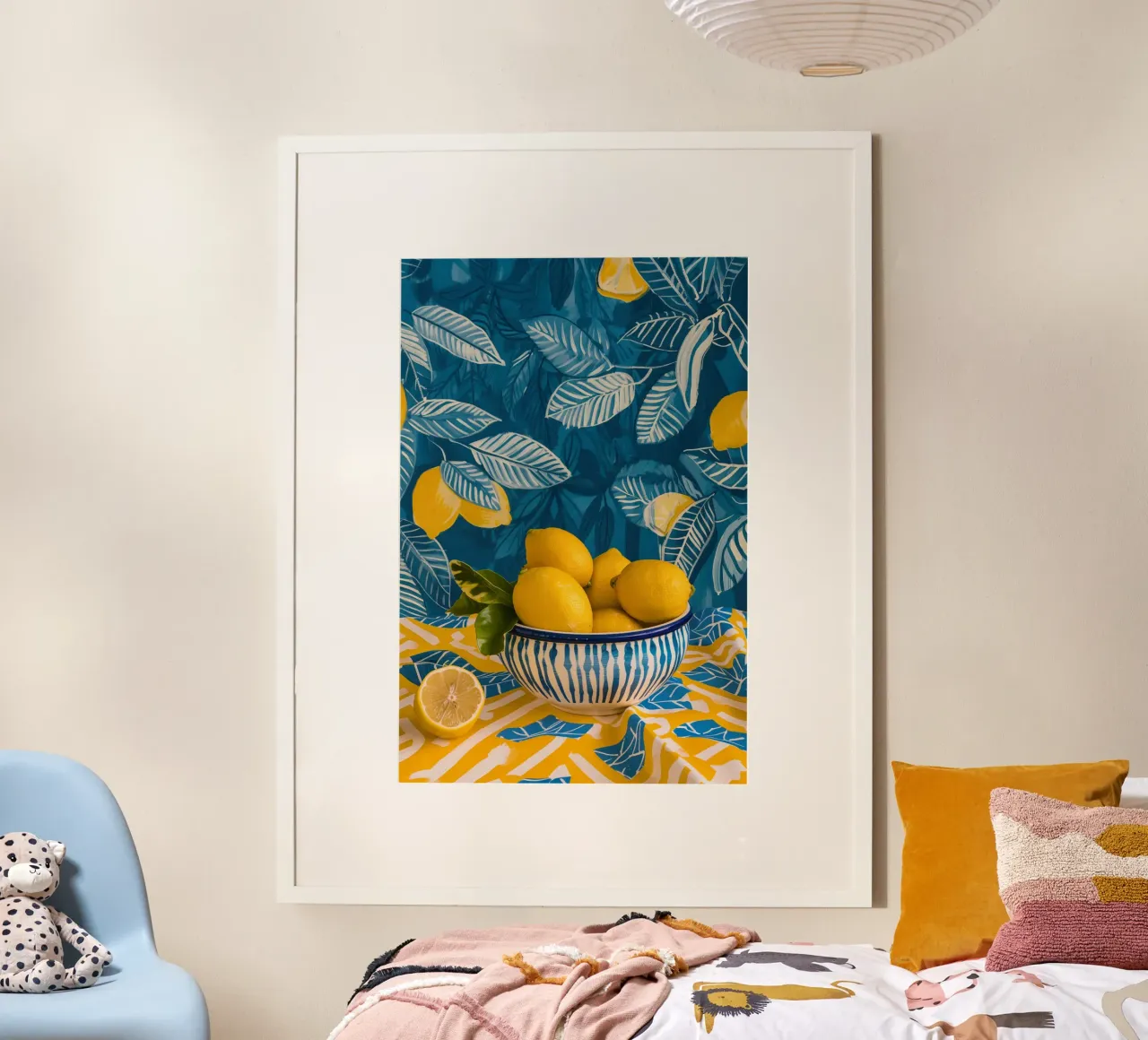 Natura morta estiva al limone | Tecnica mista digitale carta hahnemühle da Autofocus