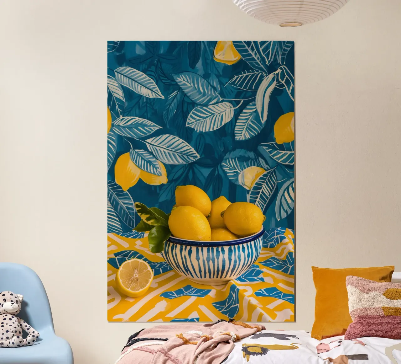 Natura morta estiva al limone | Tecnica mista digitale carta hahnemühle da Autofocus