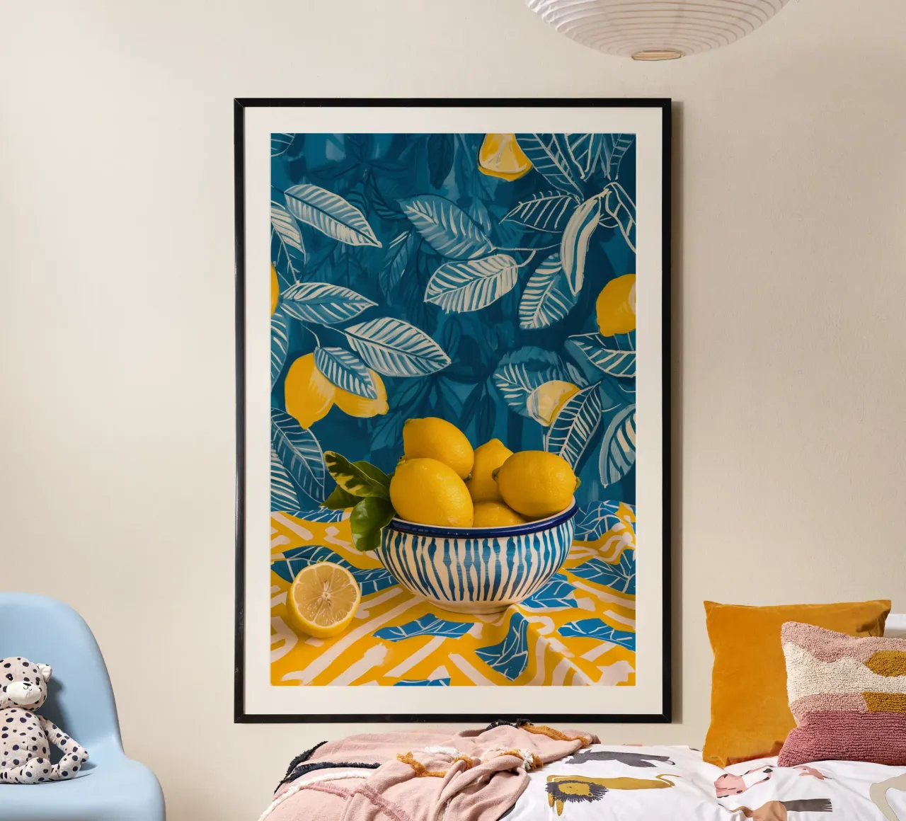 Natura morta estiva al limone | Tecnica mista digitale carta hahnemühle da Autofocus