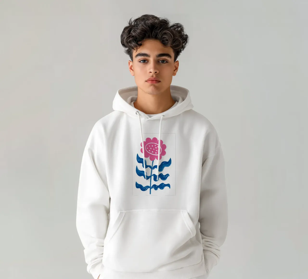 Girasole rosa felpa con cappuccio da Martina