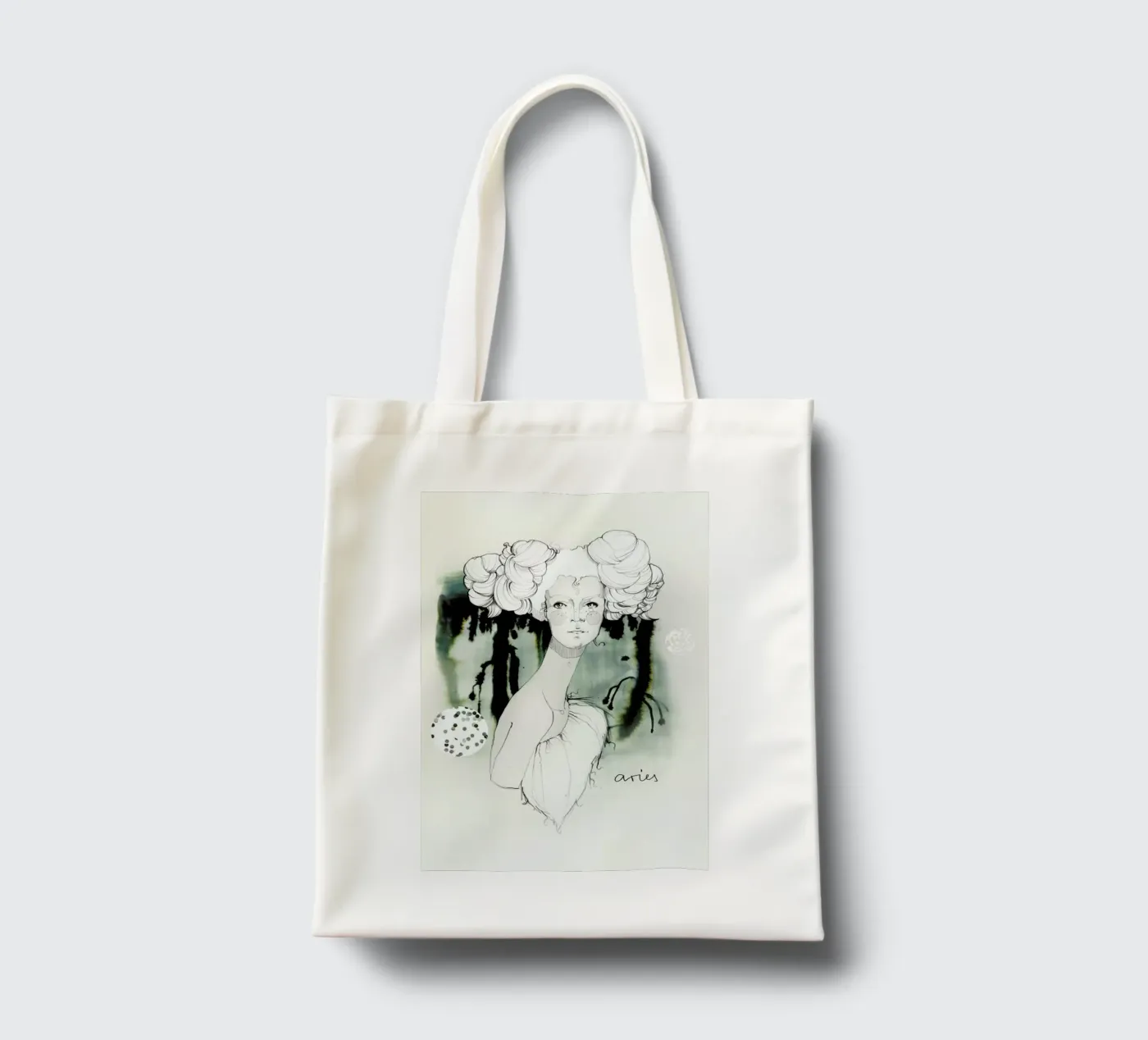 Widder tote bag by Ekaterina Koroleva