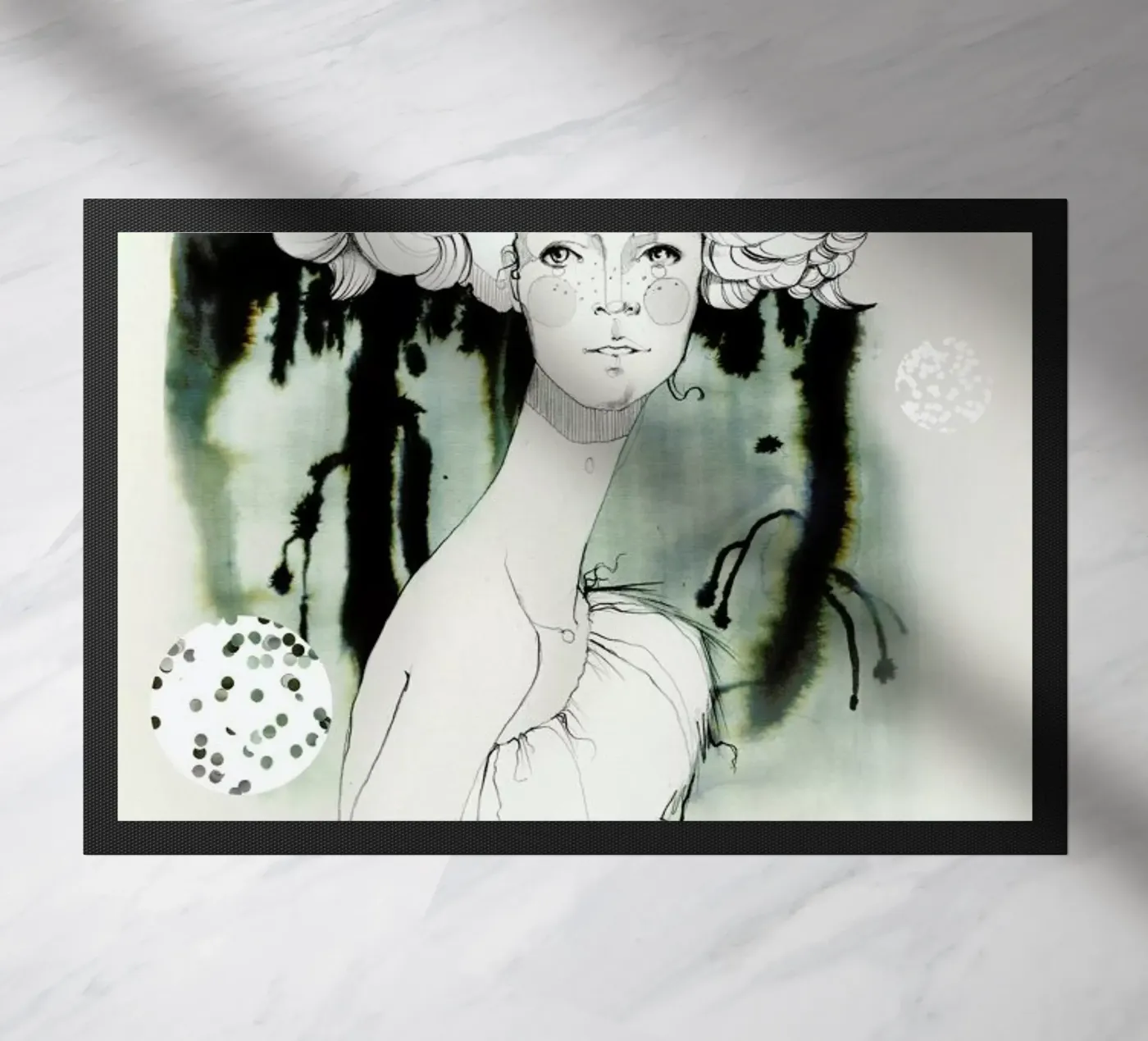 Widder Fußmatte von Ekaterina Koroleva