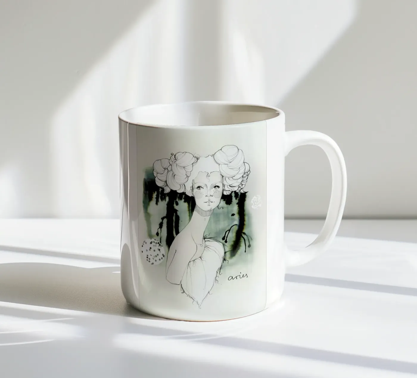 Widder tazza in ceramica da Ekaterina Koroleva