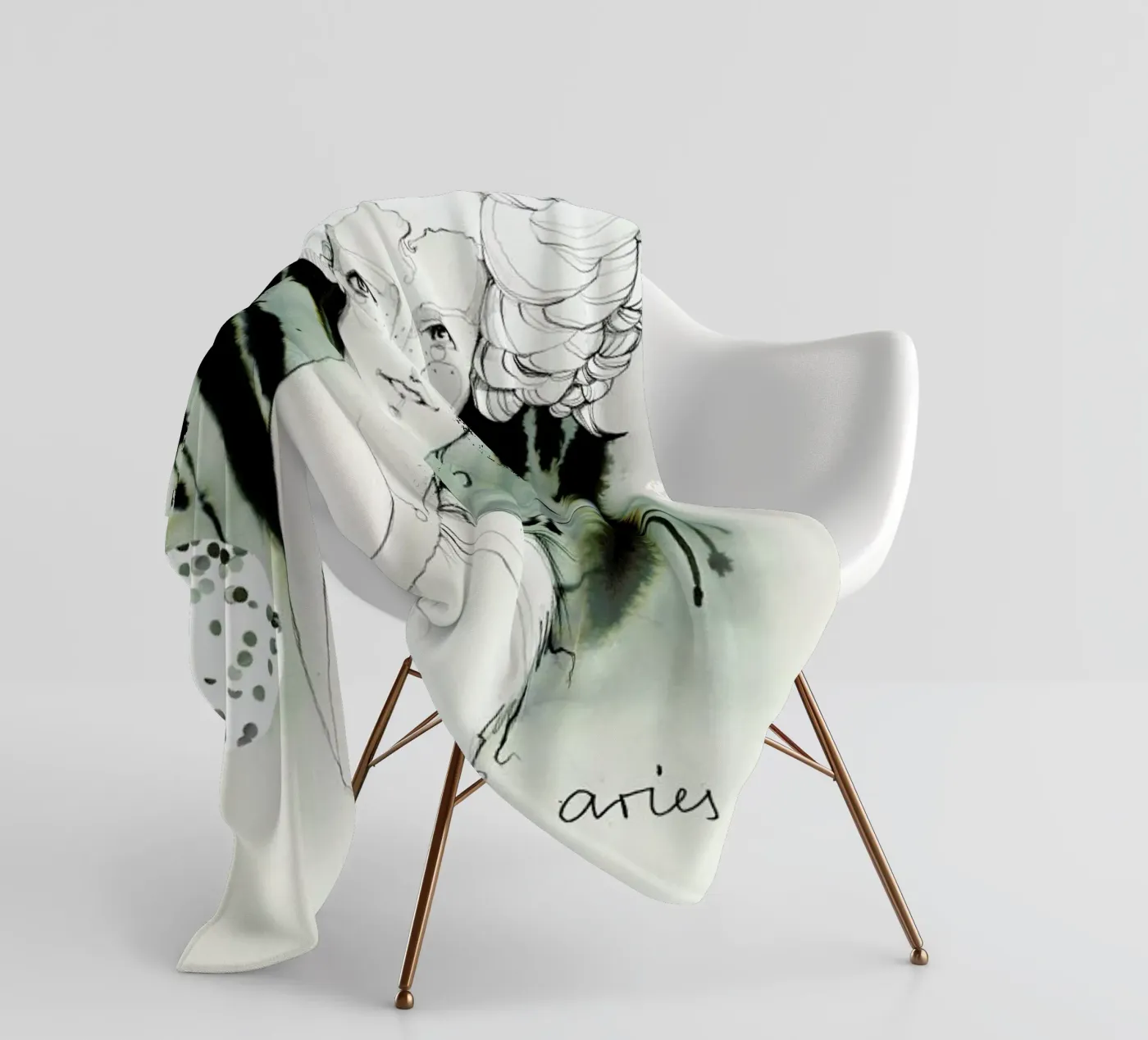 Widder coperta in pile da Ekaterina Koroleva