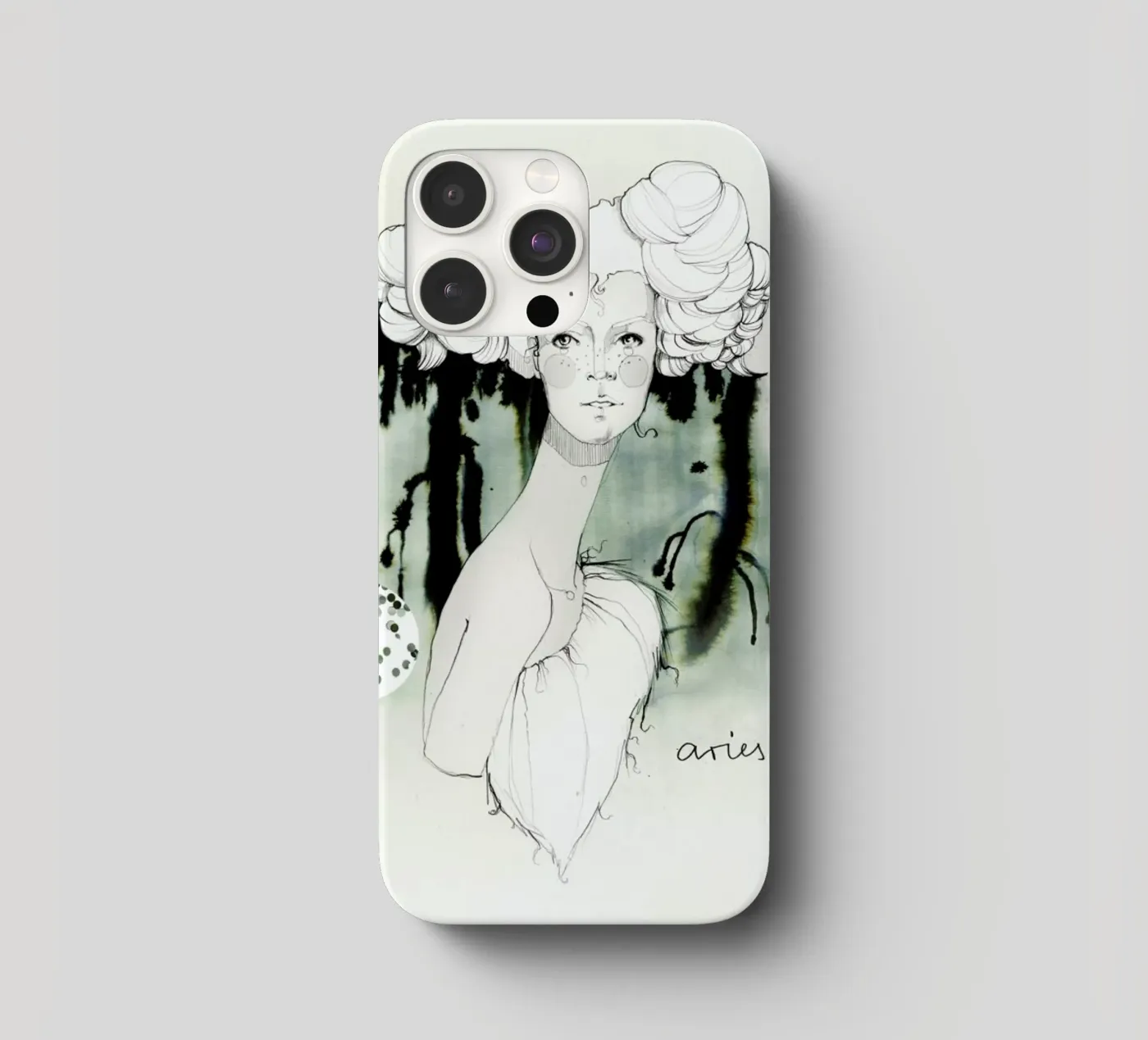 Widder iphone case by Ekaterina Koroleva
