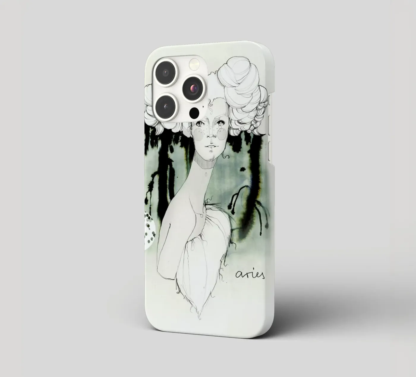 Widder iphone case by Ekaterina Koroleva