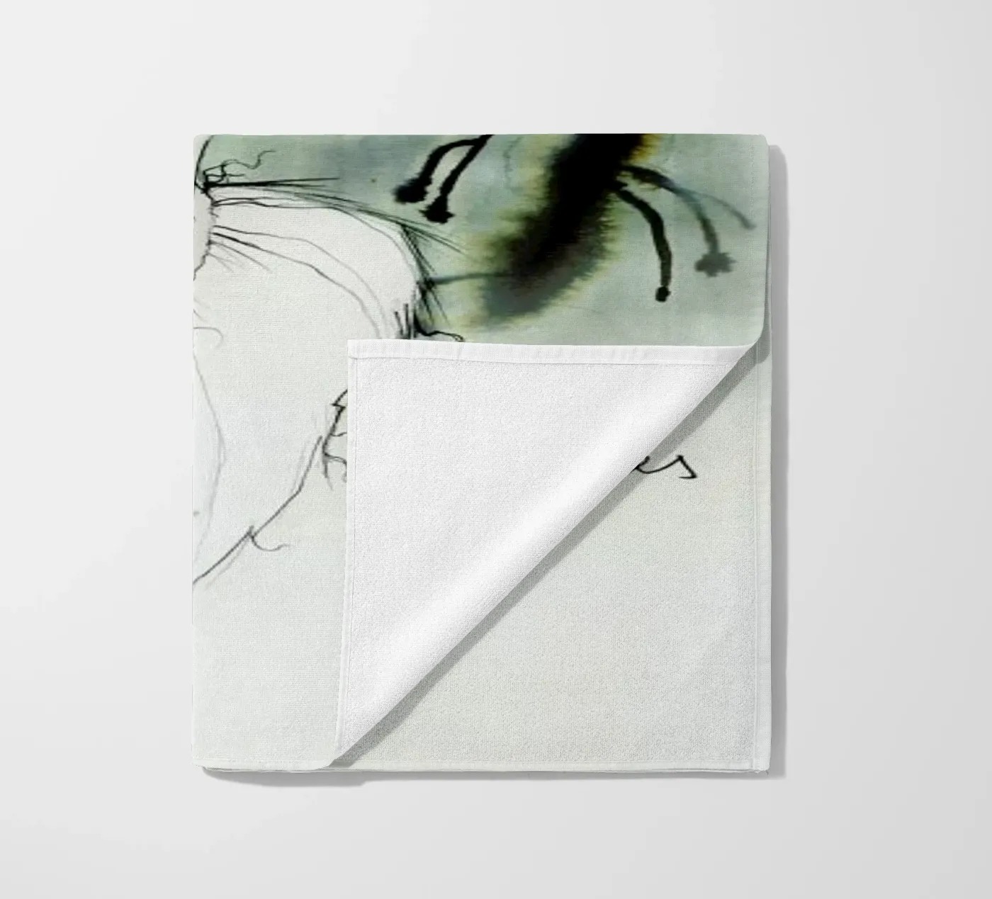 Widder Strandtuch von Ekaterina Koroleva