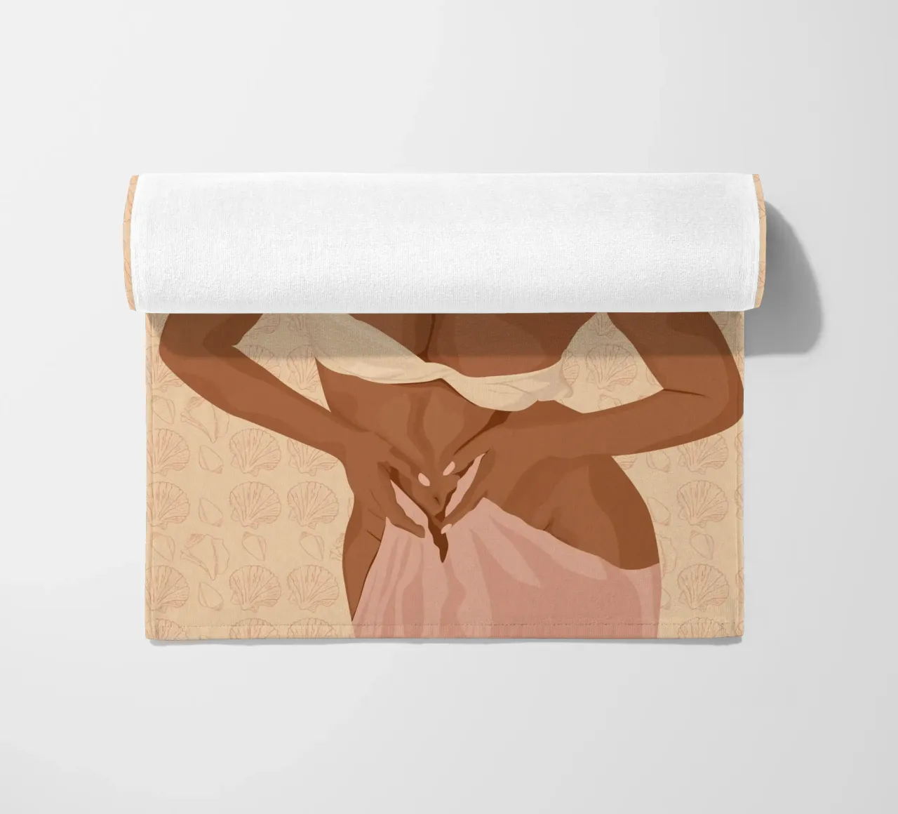 Shellfish beach towel by Stuelleta