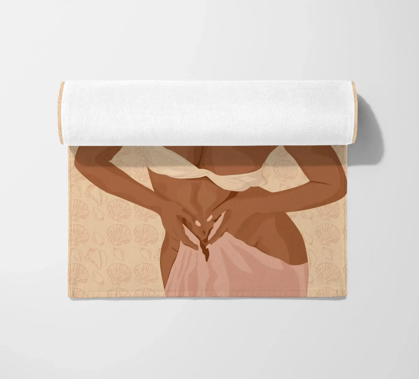 Shellfish beach towel by Stuelleta