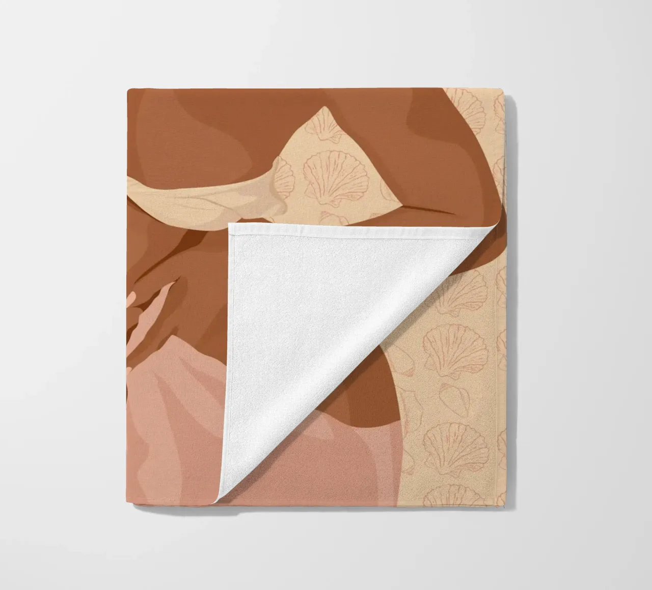 Shellfish beach towel by Stuelleta