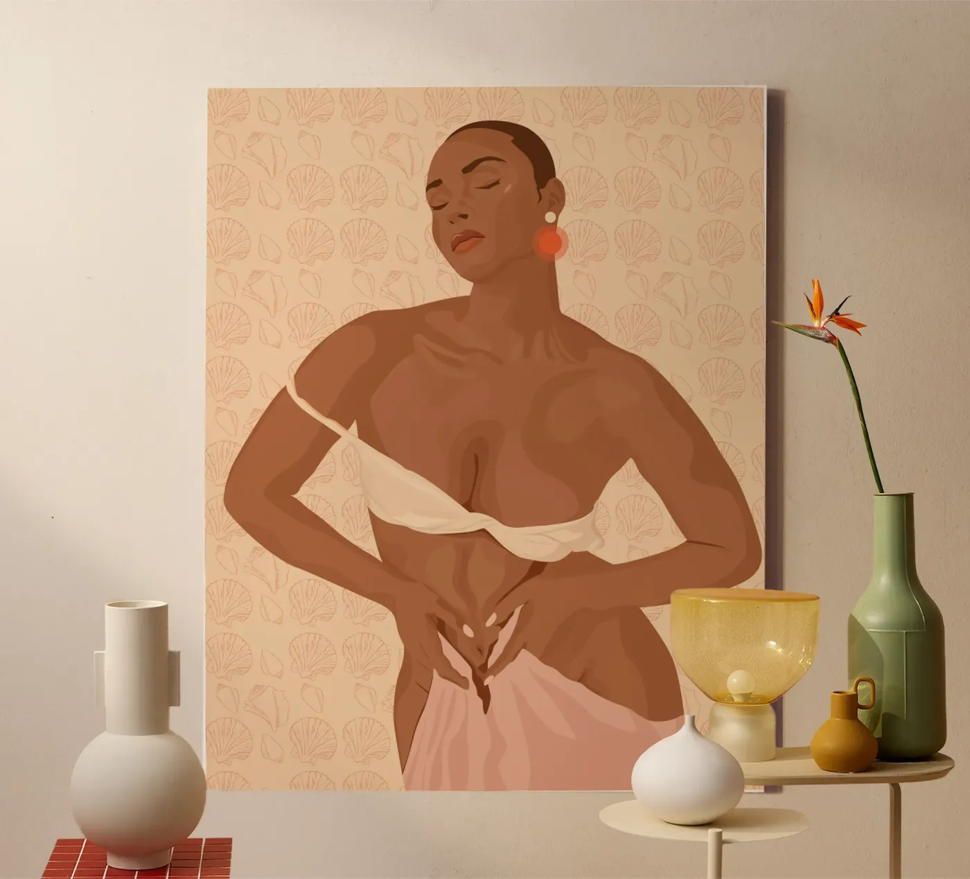 Shellfish canvas van Stuelleta