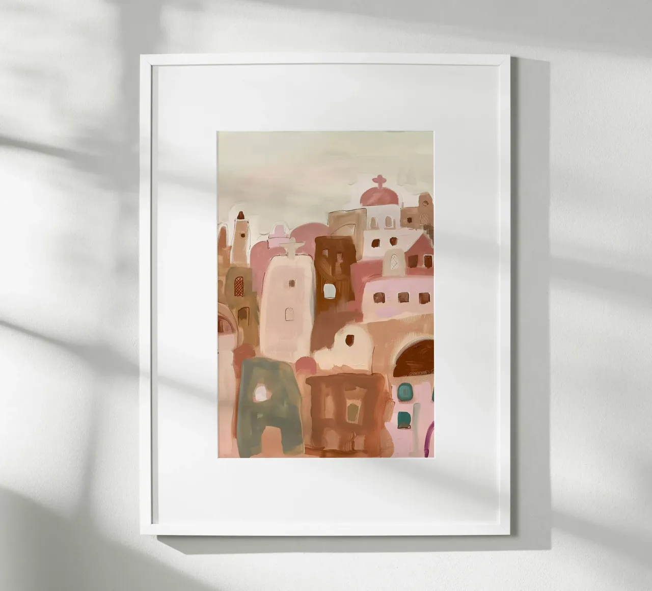 Blush Desert Dwellings I carta hahnemühle da BALIKA HOMES ART