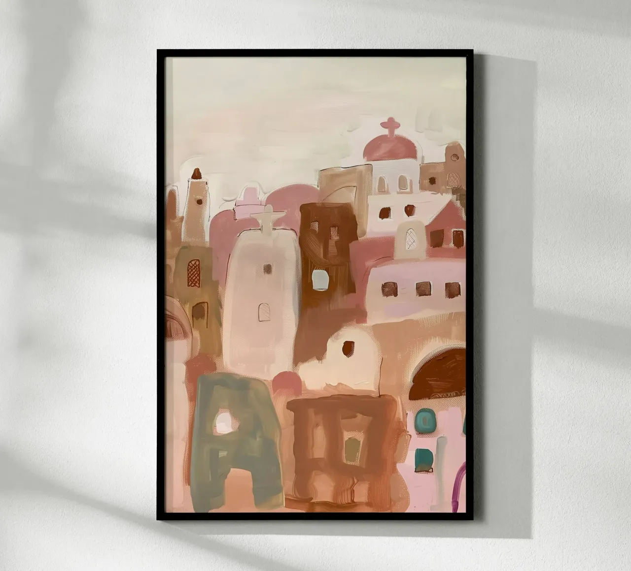 Blush Desert Dwellings I carta hahnemühle da BALIKA HOMES ART