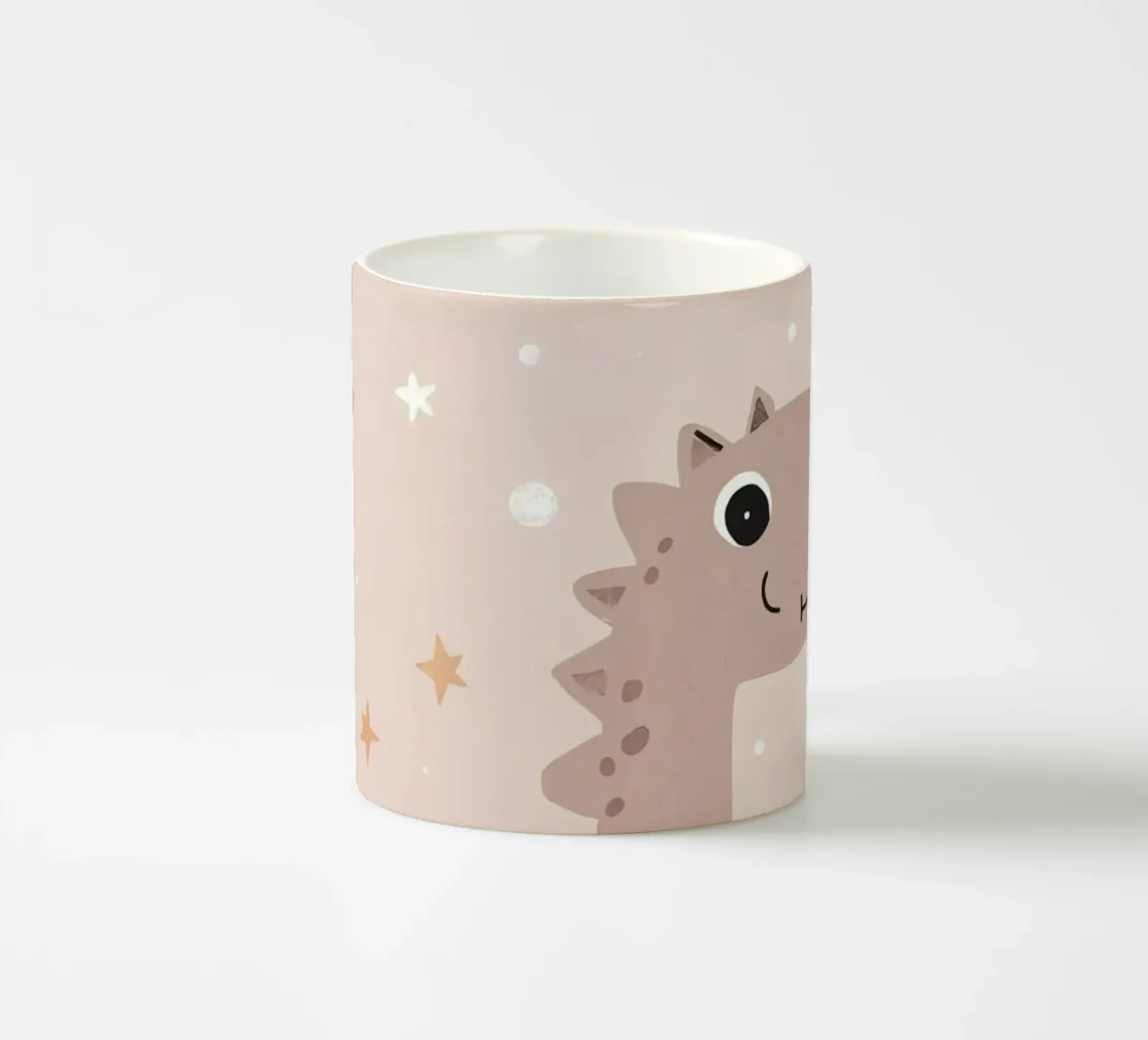 Dinosauro con stelle e nuvole tazza in ceramica da DesignDoodle