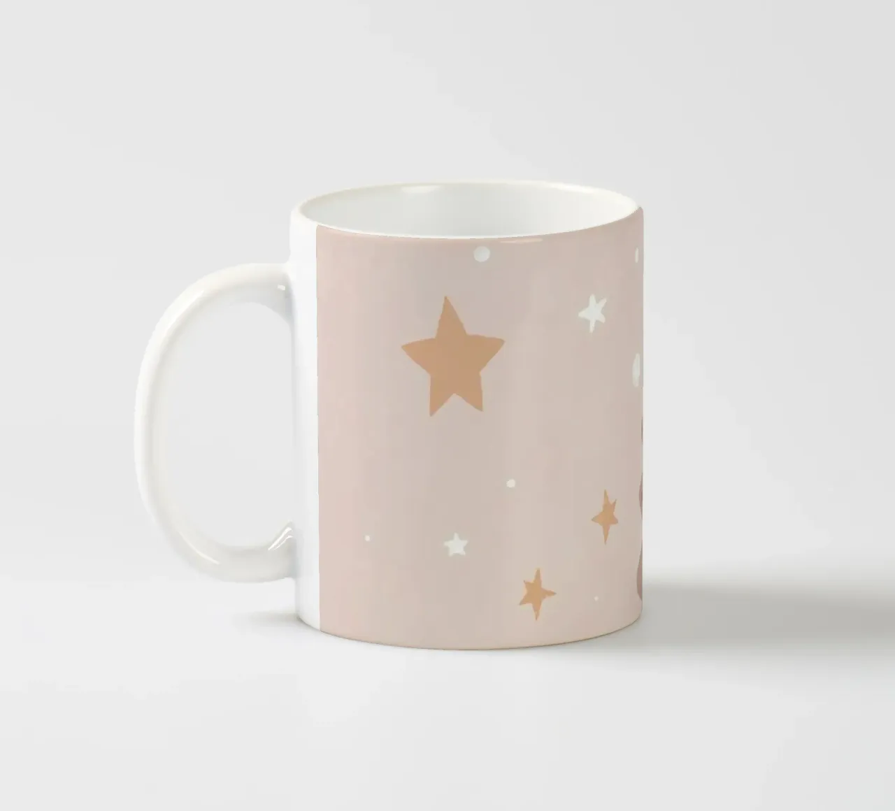 Dinosauro con stelle e nuvole tazza in ceramica da DesignDoodle