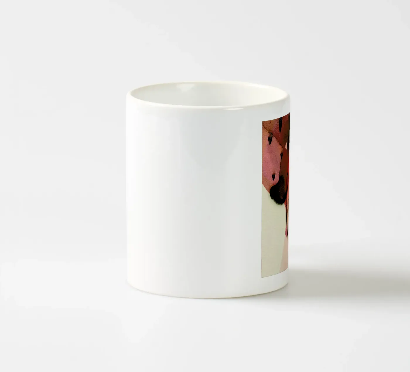 Fraise ceramic mug by Ekaterina Koroleva