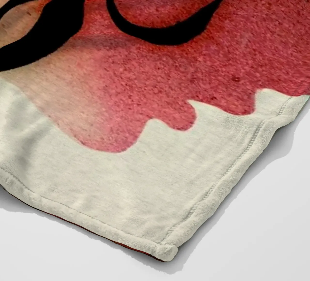 Fraise fleece blanket by Ekaterina Koroleva