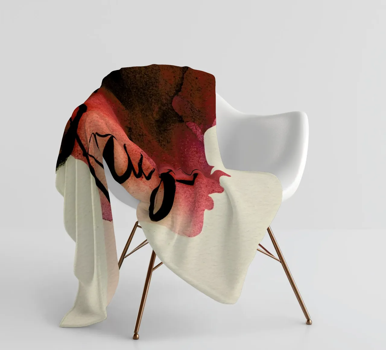 Fraise fleece blanket by Ekaterina Koroleva