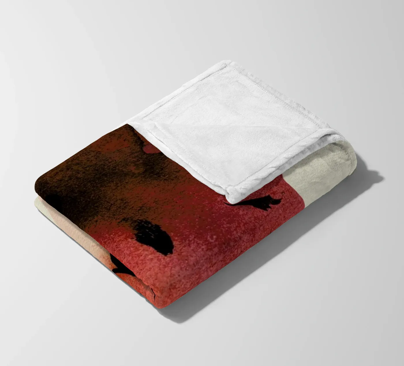 Fraise fleece blanket by Ekaterina Koroleva