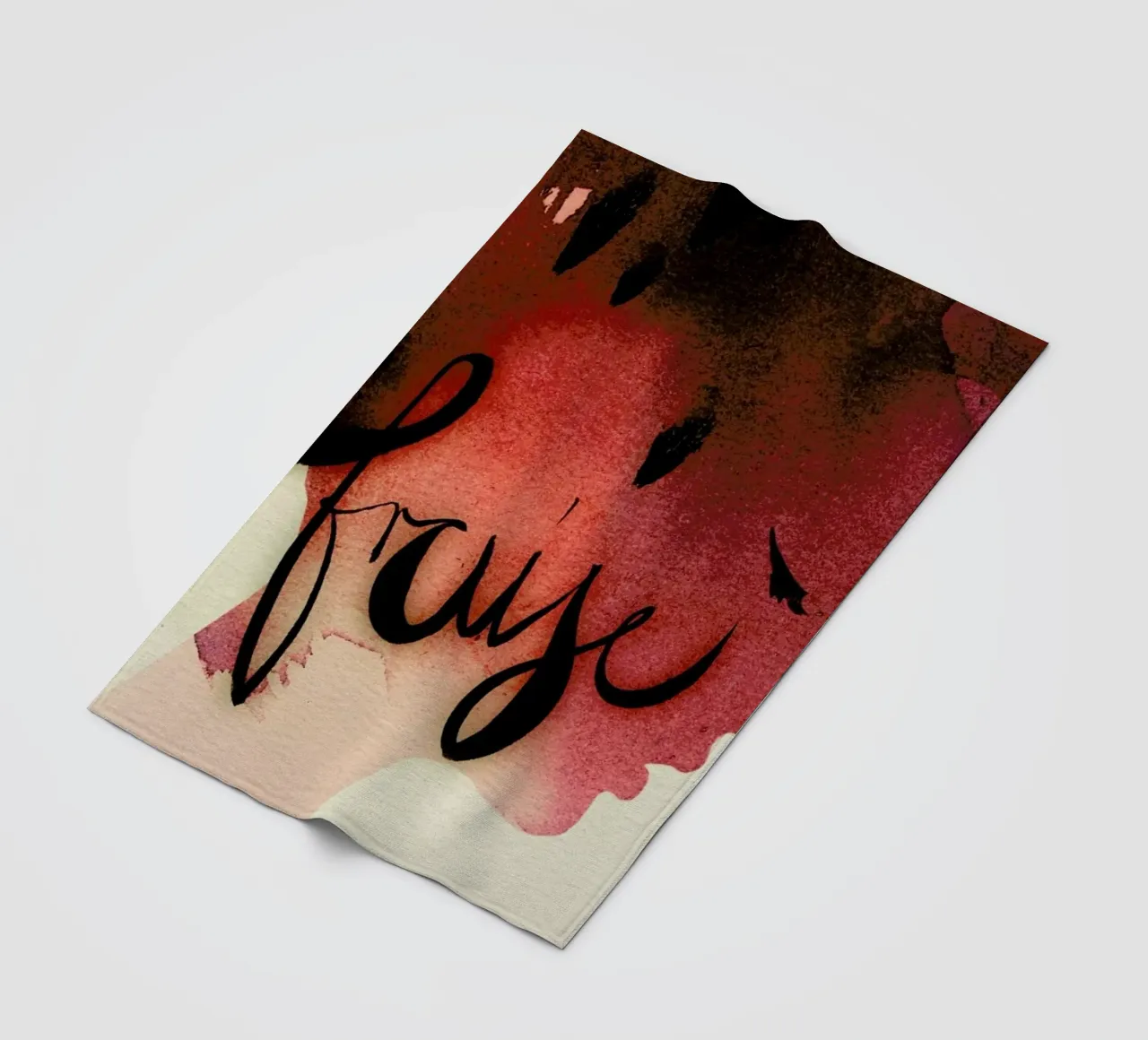 Fraise fleece blanket by Ekaterina Koroleva