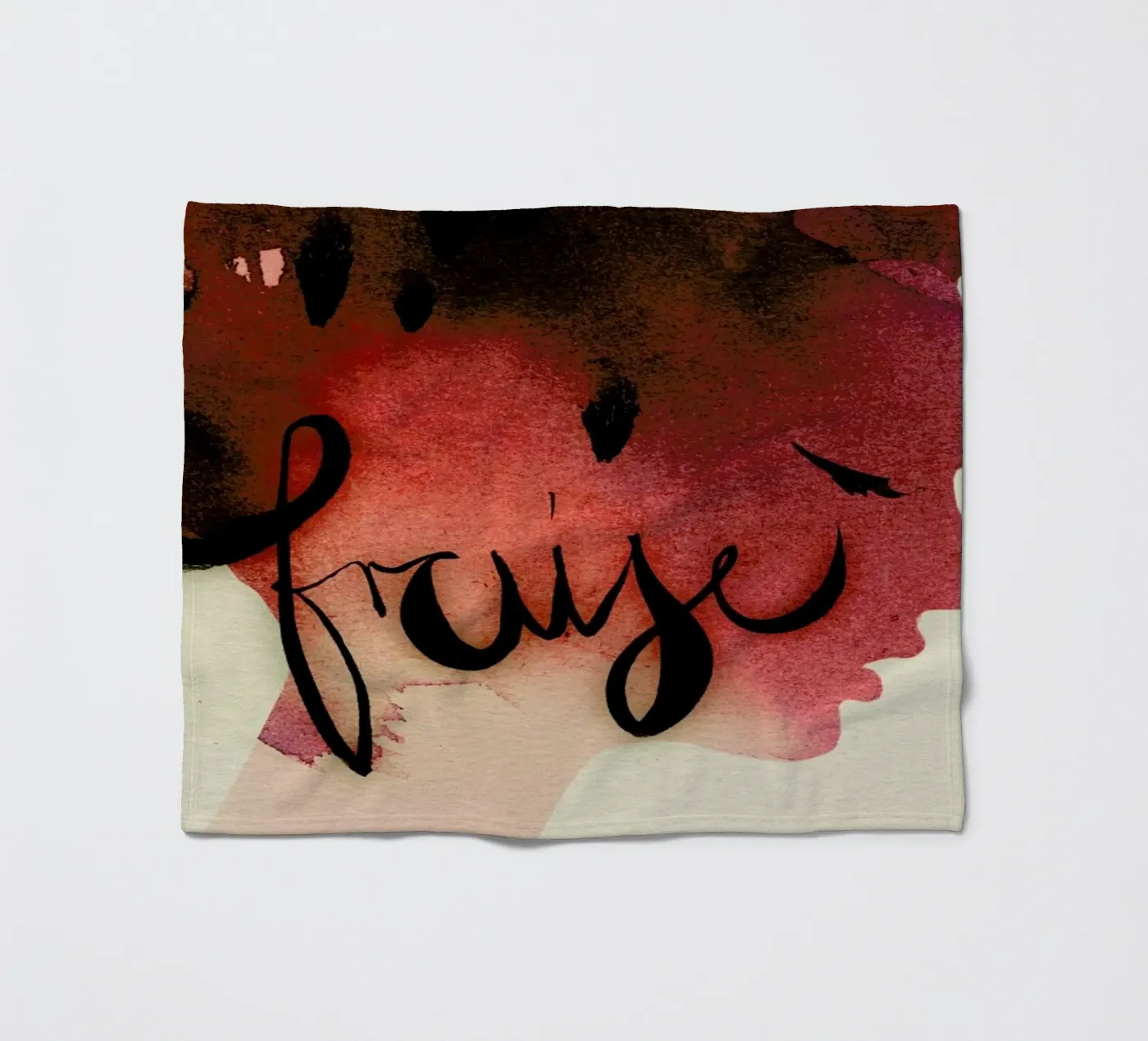 Fraise Fleecedecke von Ekaterina Koroleva