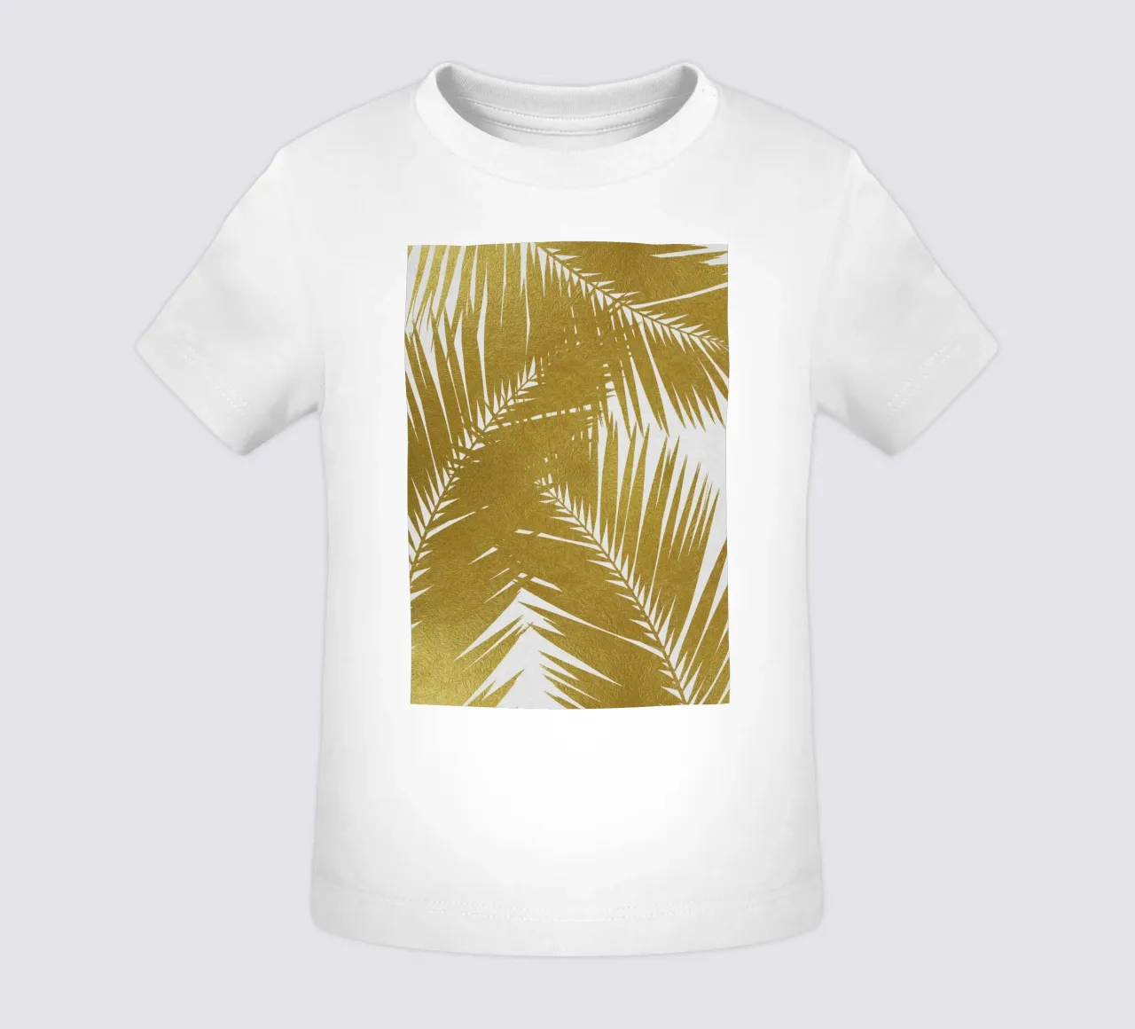 Hoja de palma dorada III camiseta de bebé de Orara Studio