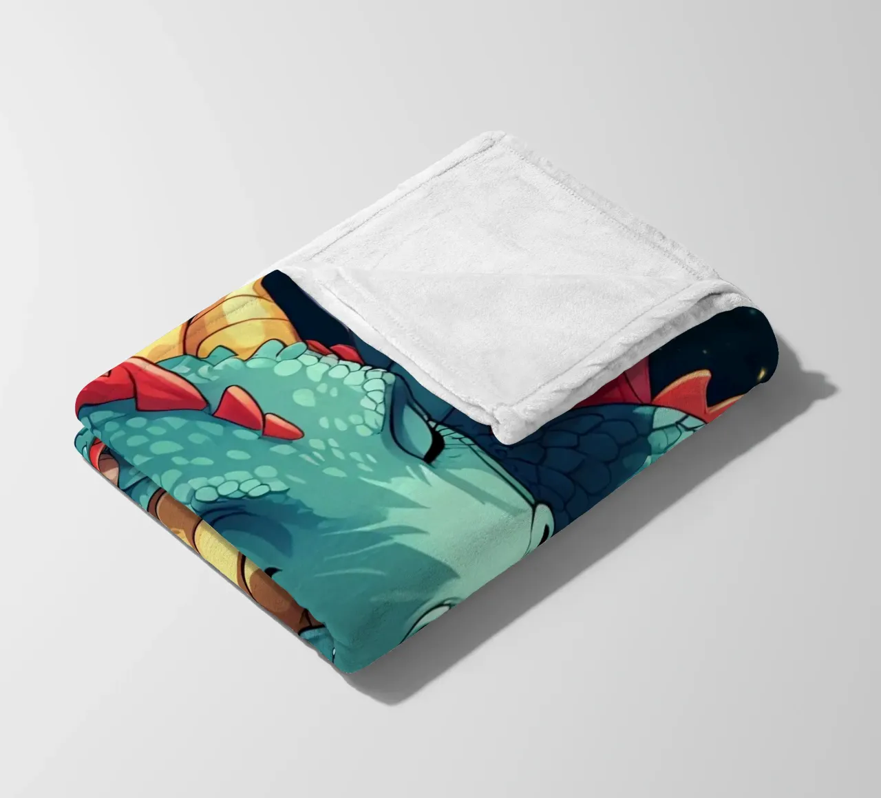 Drago che dorme sulle monete d'oro coperta in pile da DesignDoodle