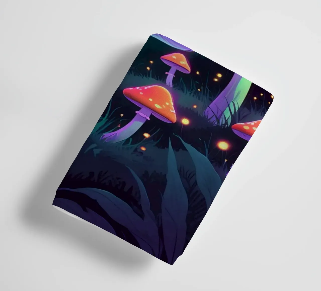 Foresta incantata con funghi luminosi asciugamano da bagno da DesignDoodle