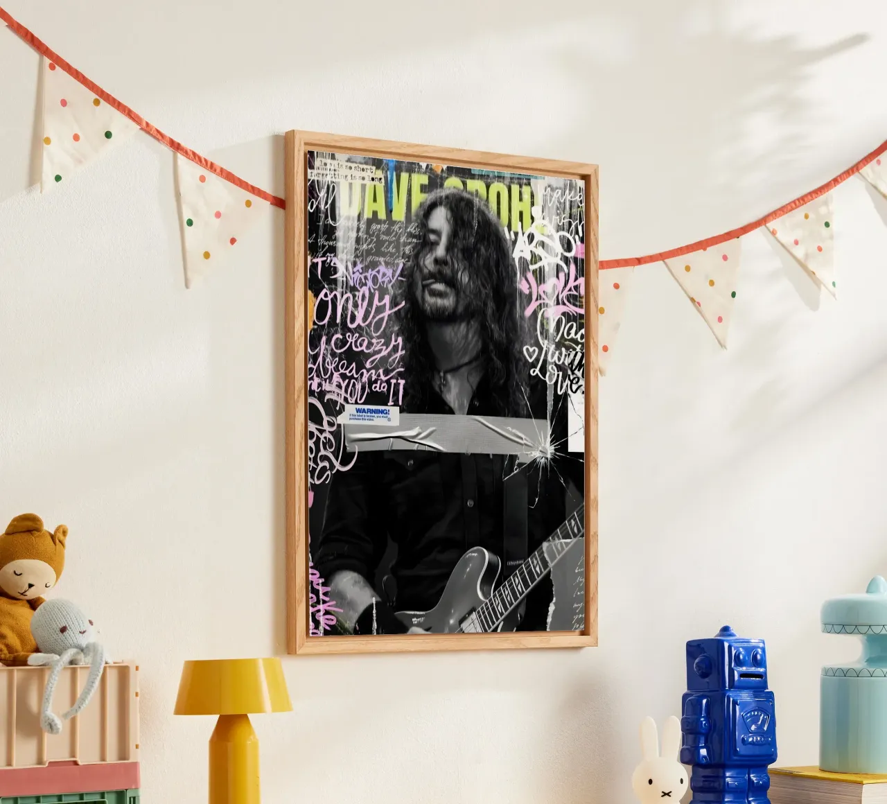 Dave Grohl plexiglass da Digital Street art