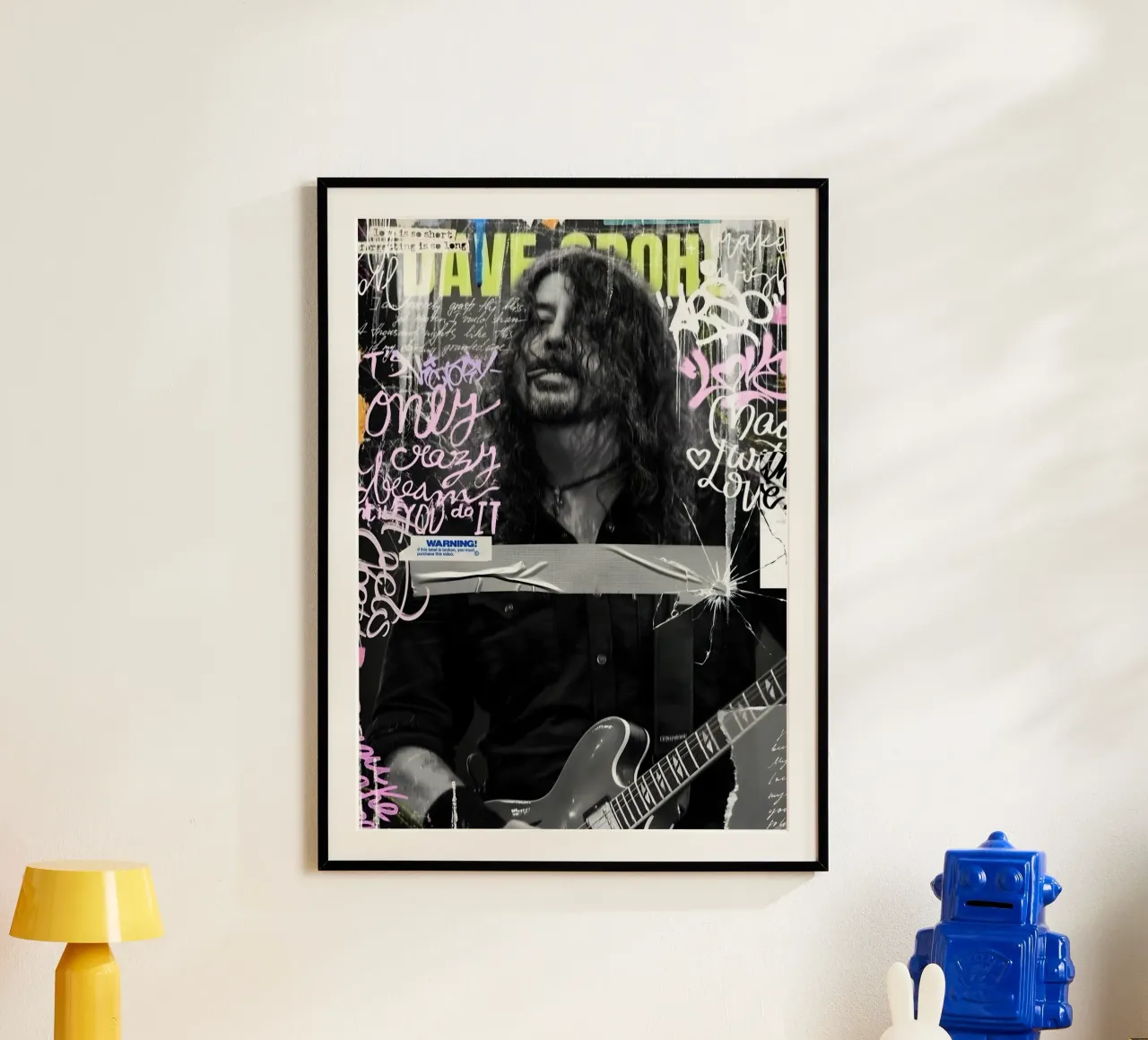 Dave Grohl carta hahnemühle da Digital Street art