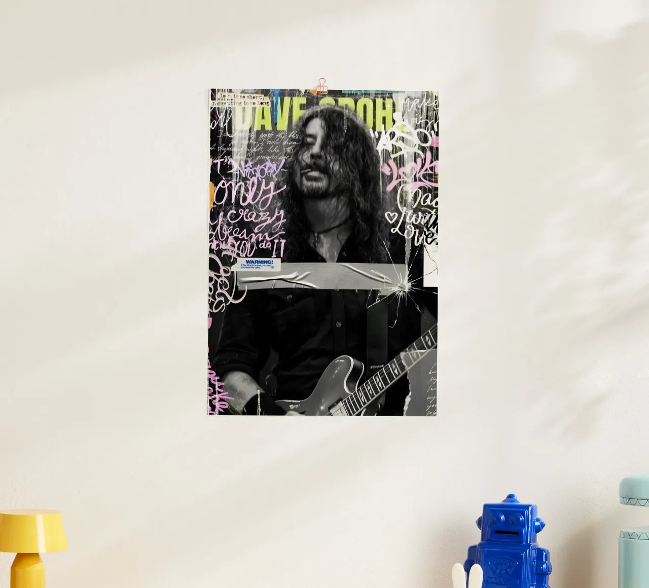 Dave Grohl carta hahnemühle da Digital Street art