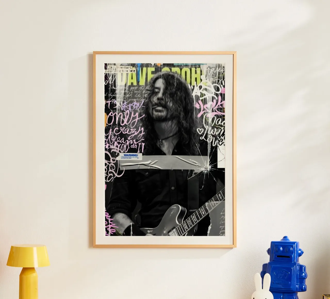 Dave Grohl carta hahnemühle da Digital Street art