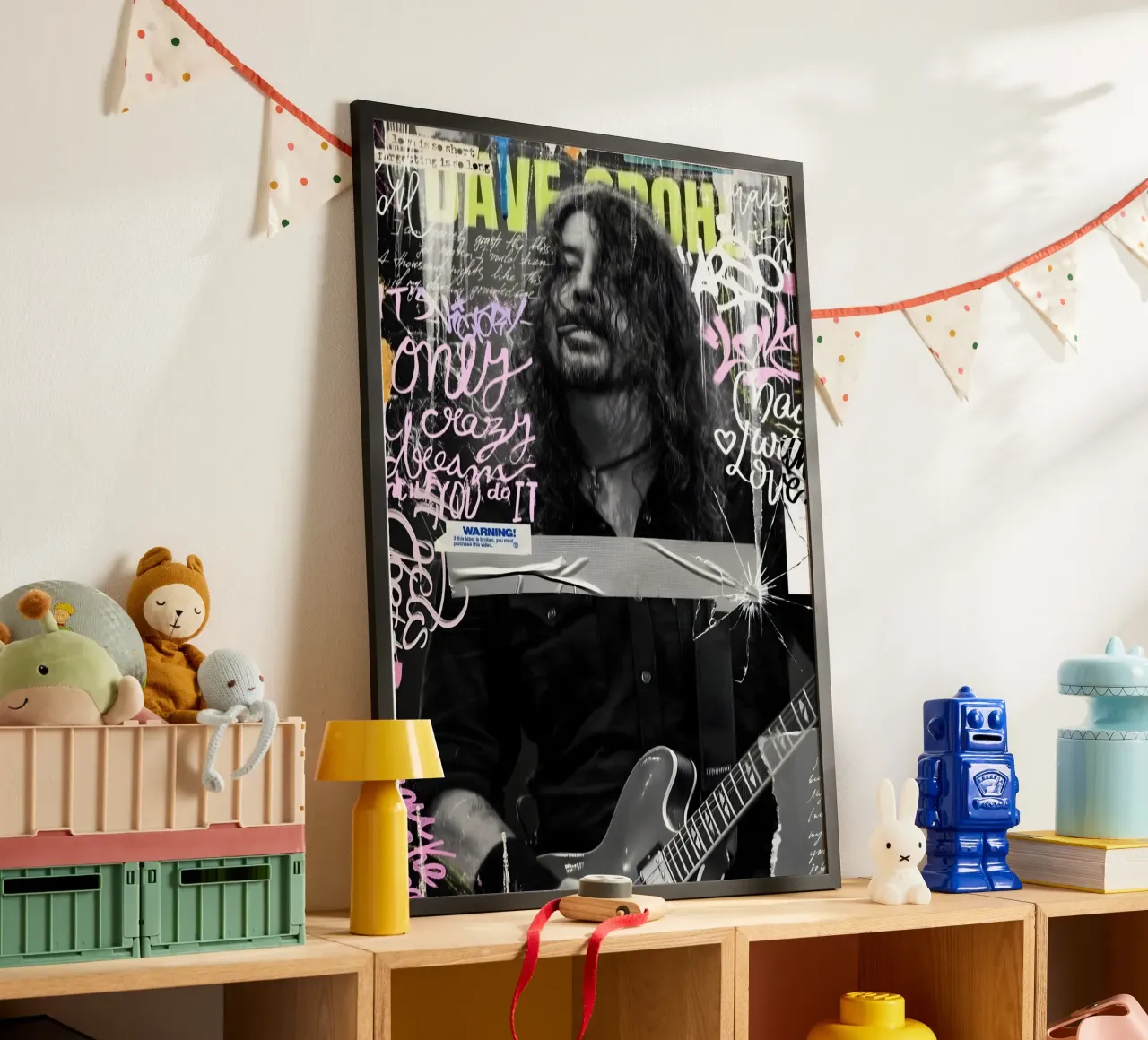 Dave Grohl carta hahnemühle da Digital Street art