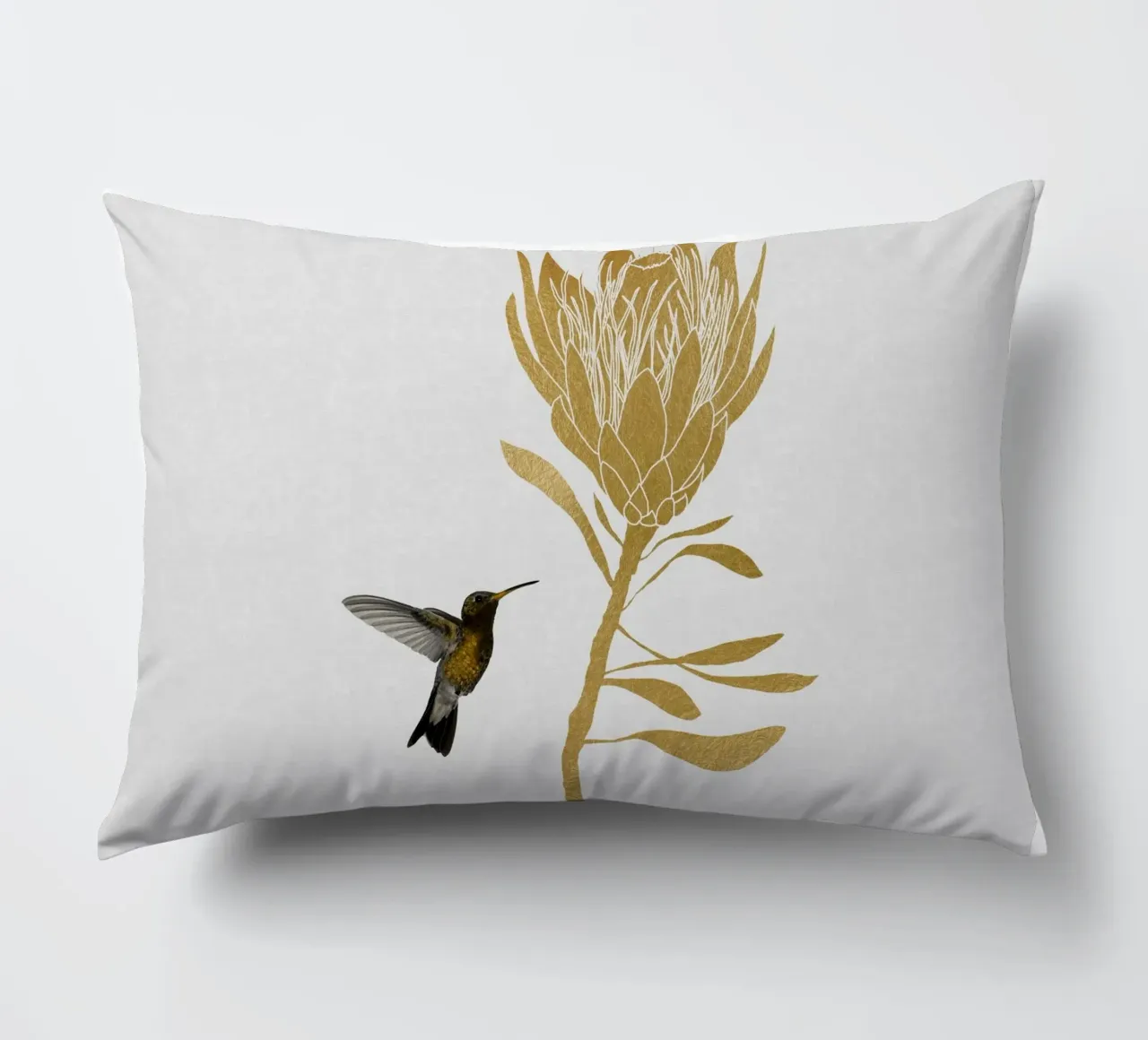 Colibrì e fiori I cuscino da Orara Studio