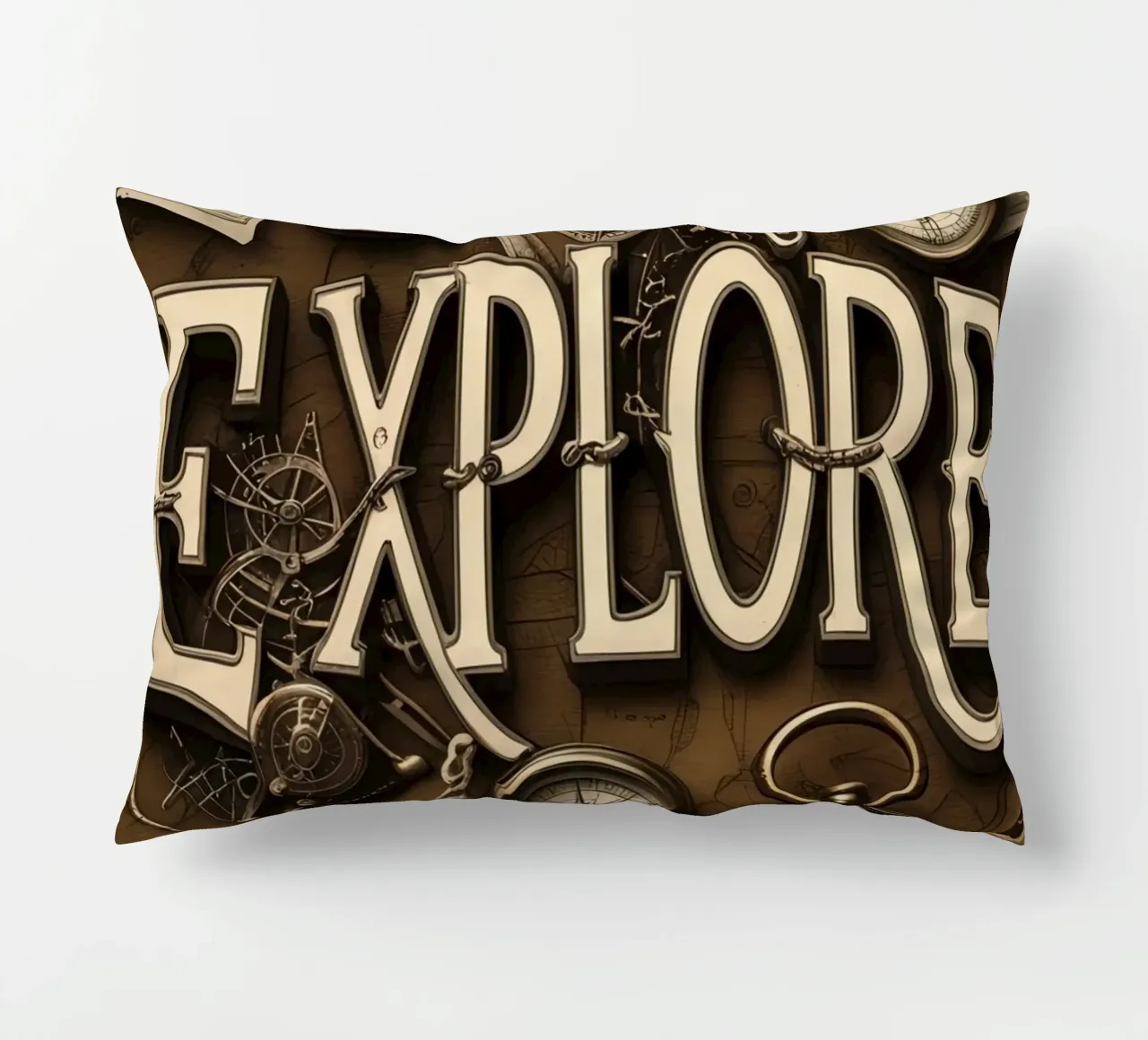 Esplorare l'arte con bussole e mappe cuscino da DesignDoodle