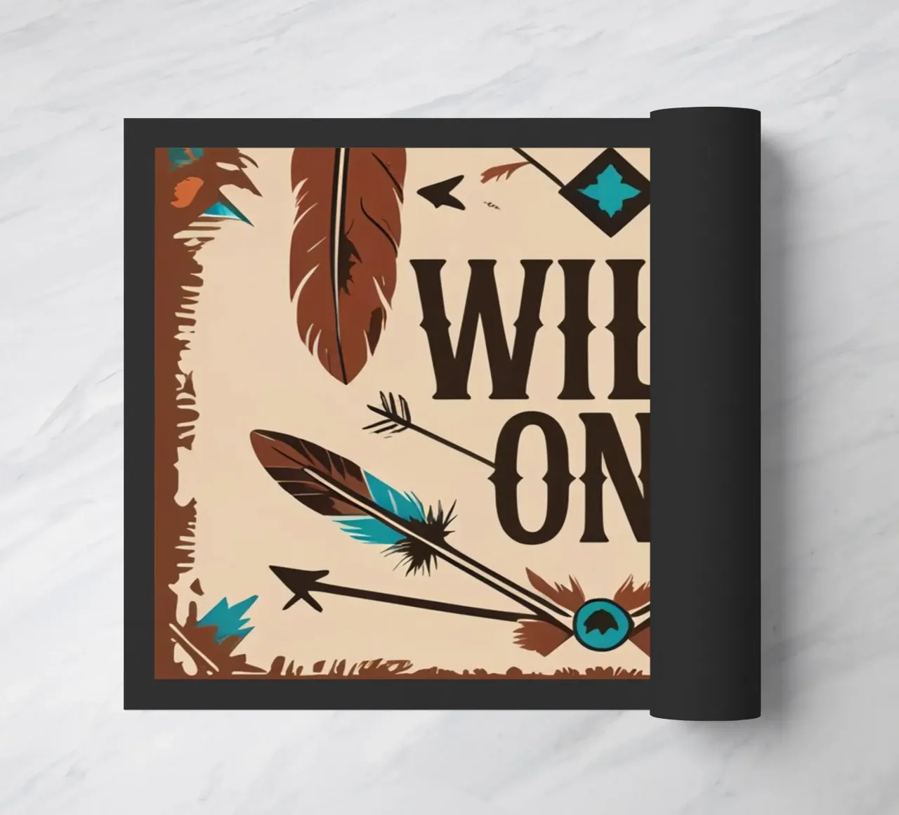 Piume e frecce con "WILD ONE zerbino da DesignDoodle