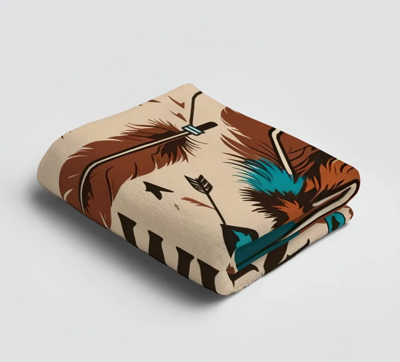 Feathers and Arrows with "WILD ONE" towel by DesignDoodle