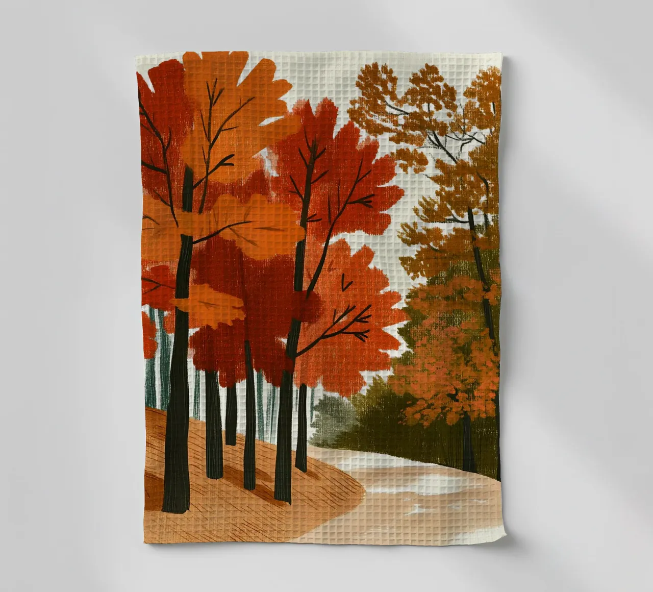 Foresta autunnale canovaccio da cucina da Curious Canvas