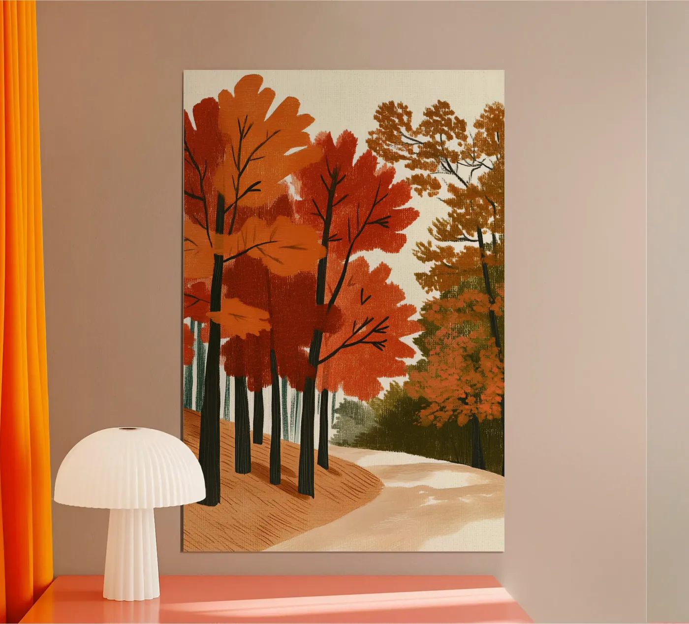Herfstbos poster van Curious Canvas