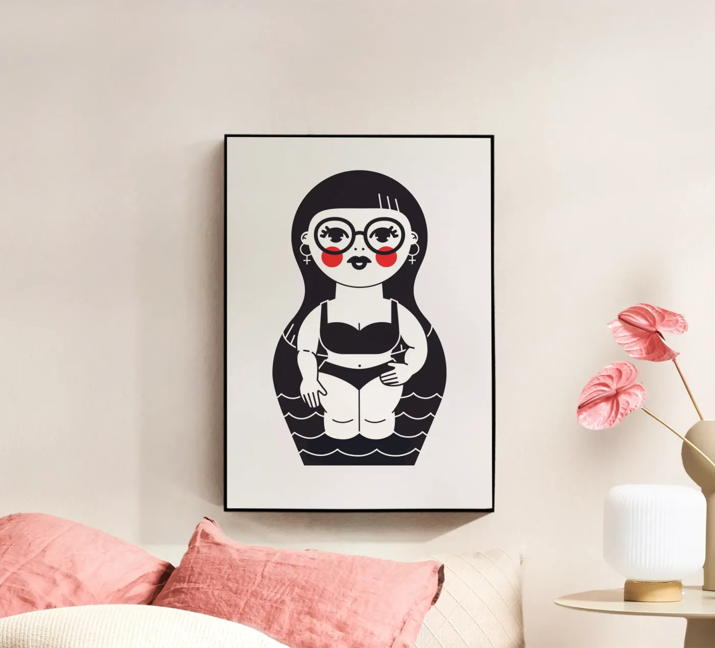 Sara Acryl-Glas von Lidia Blomgren