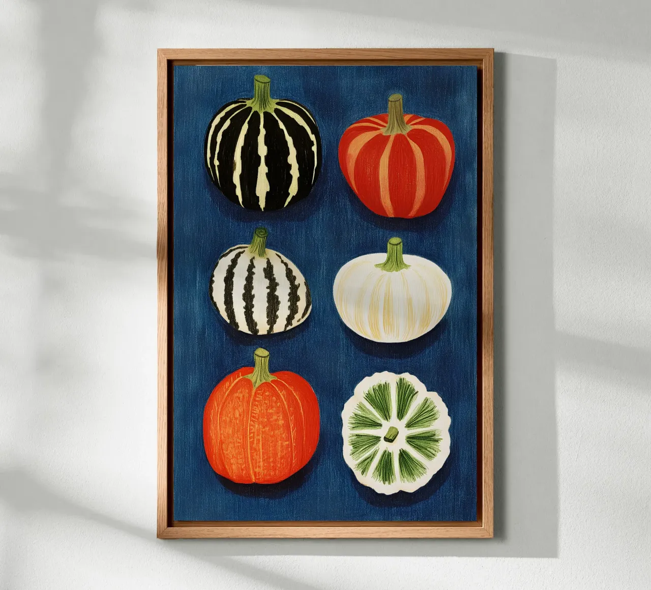 Pumpkins canvas by Curious Canvas