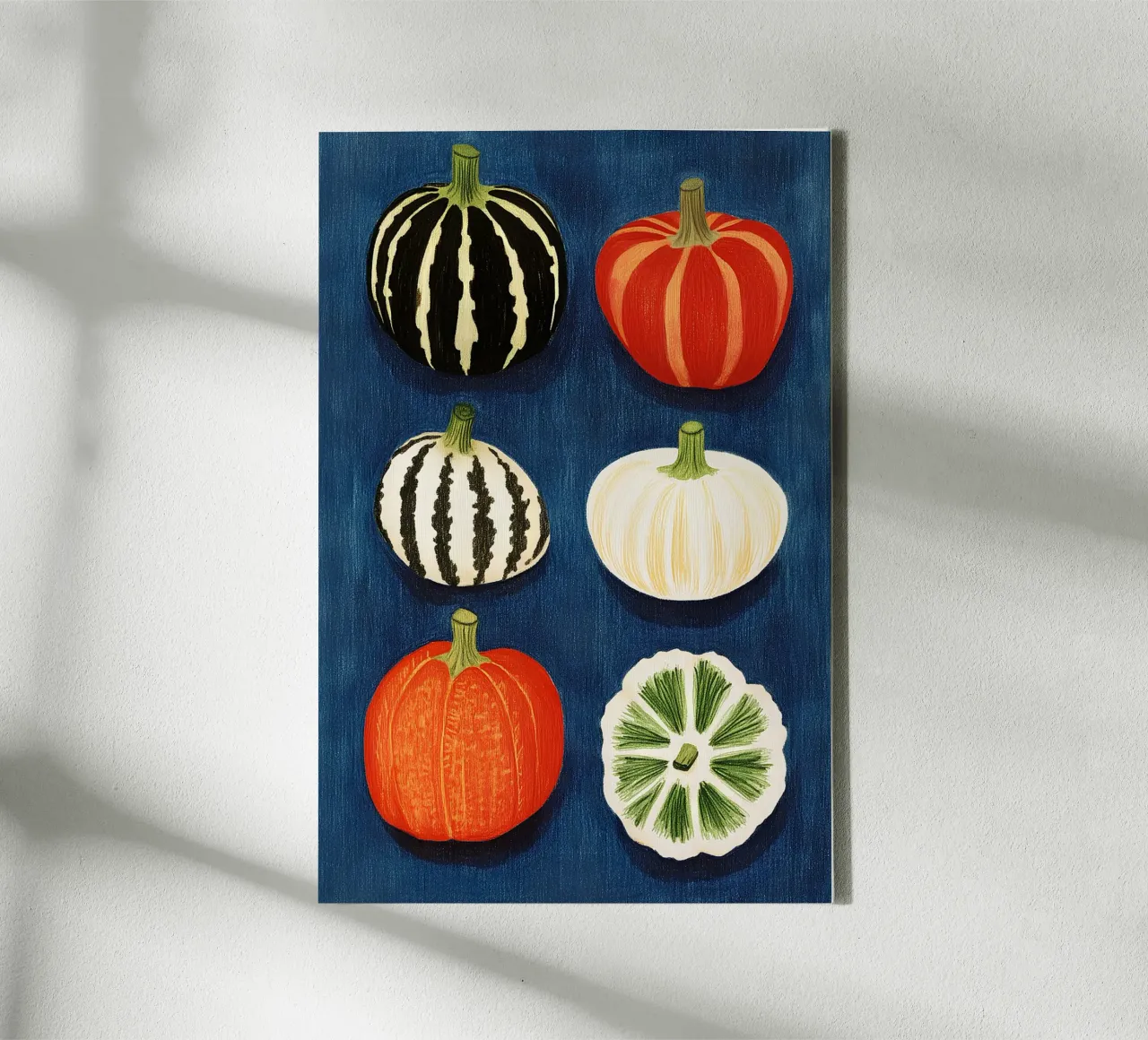 Pumpkins canvas by Curious Canvas