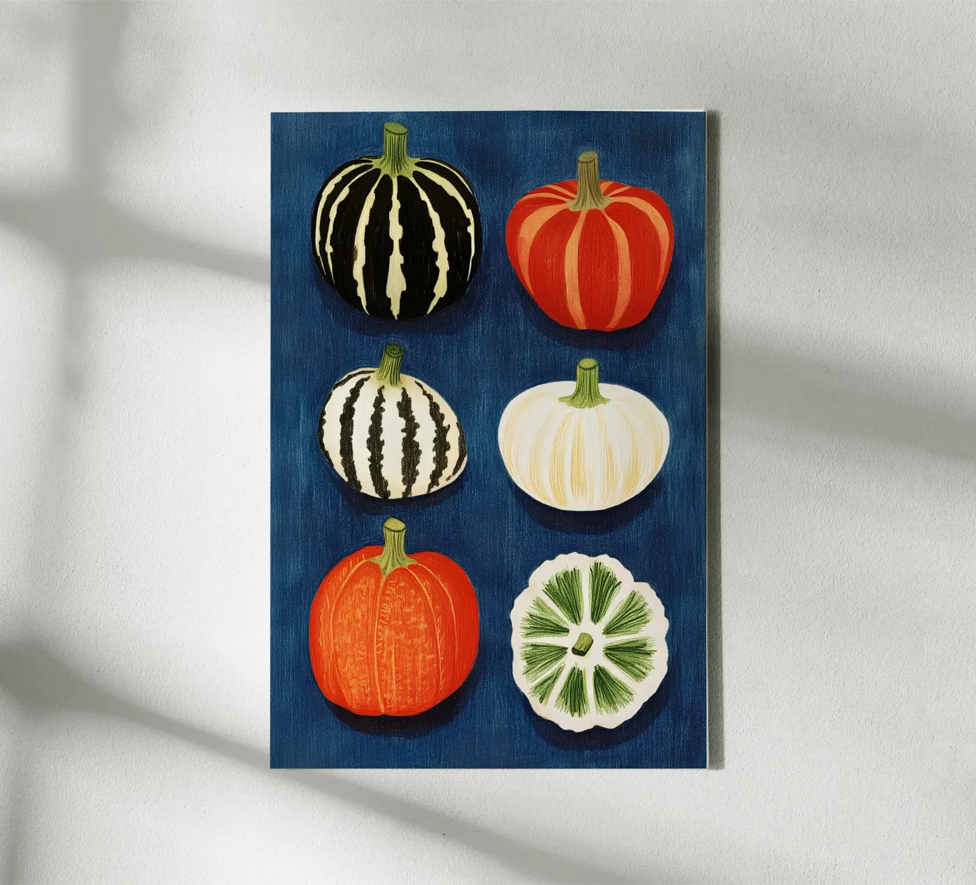 Pumpkins canvas by Curious Canvas