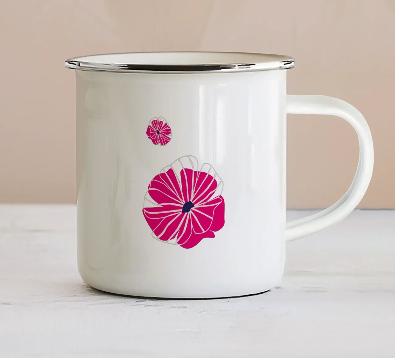 Potenza dei fiori d'autunno tazza in smalto da Schuhmann Design