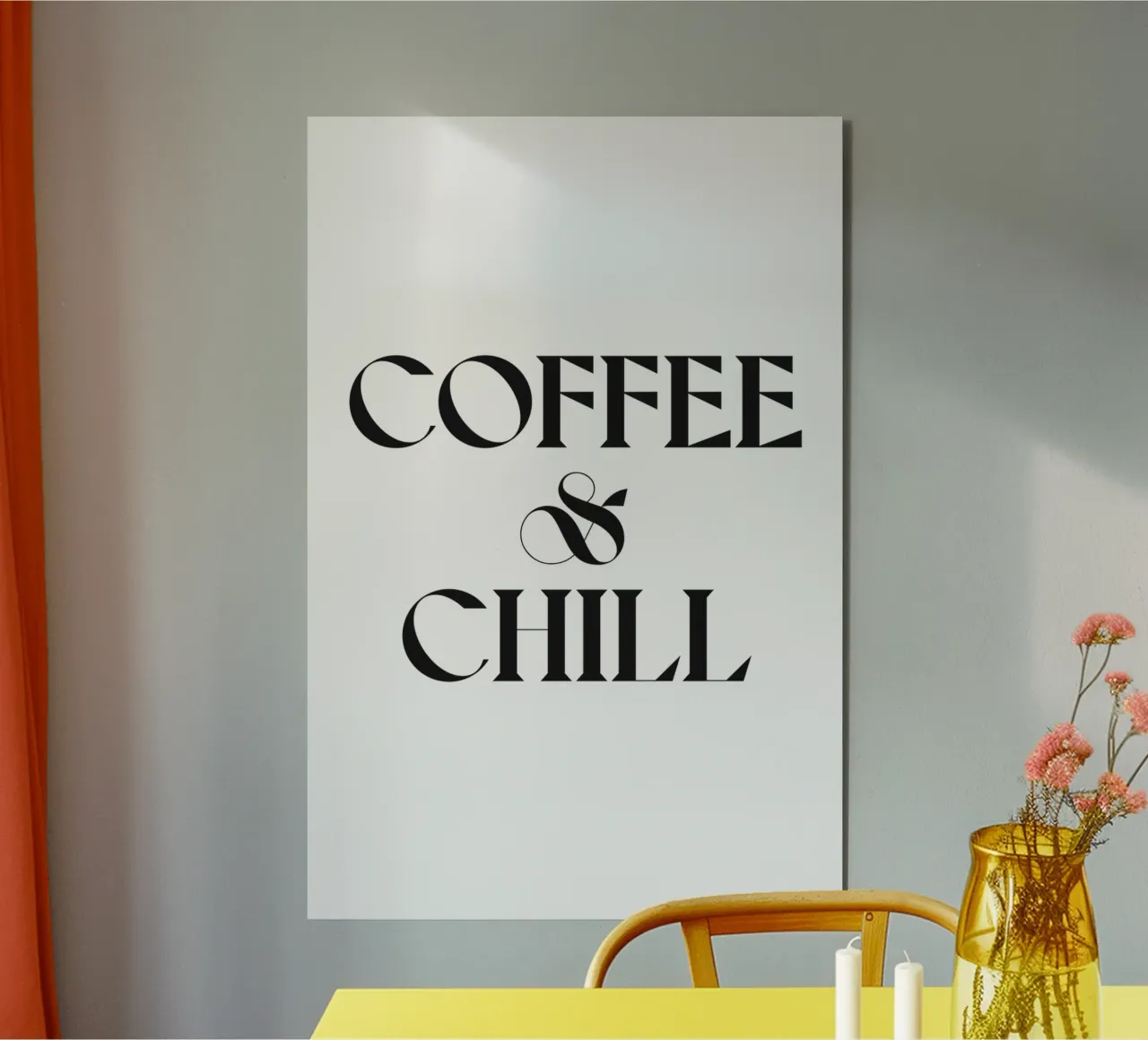 COFFEE AND CHILL alluminio dibond da n.4
