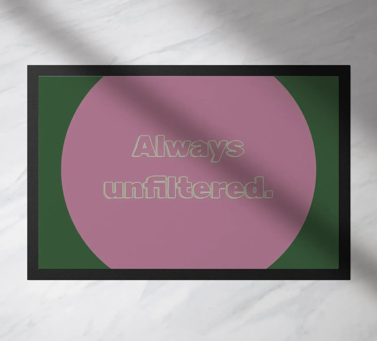 Altijd ongefilterd. deurmat van Hetty Lu