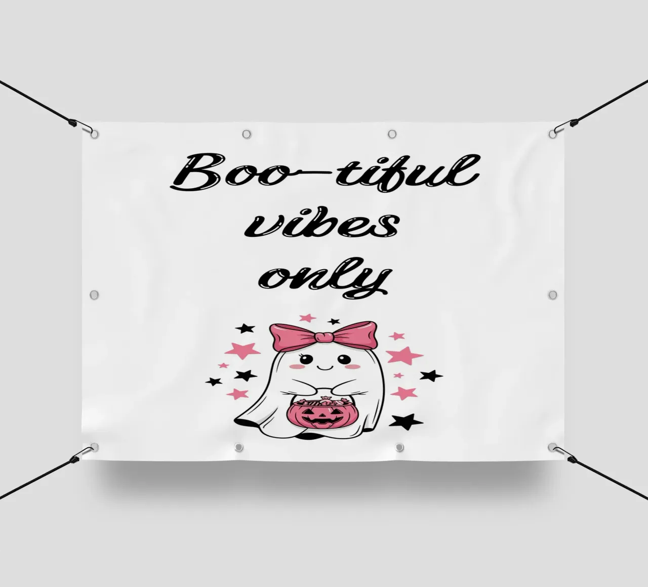 Boo-tiful vibes only telo in pvc da HolidaysCandyWalls