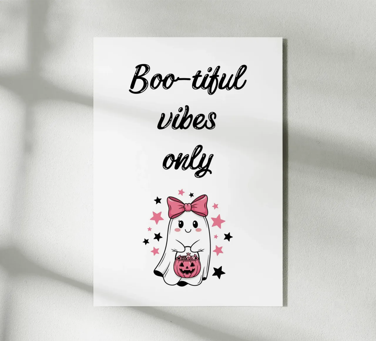 Boo-tiful vibes only plexiglass da HolidaysCandyWalls