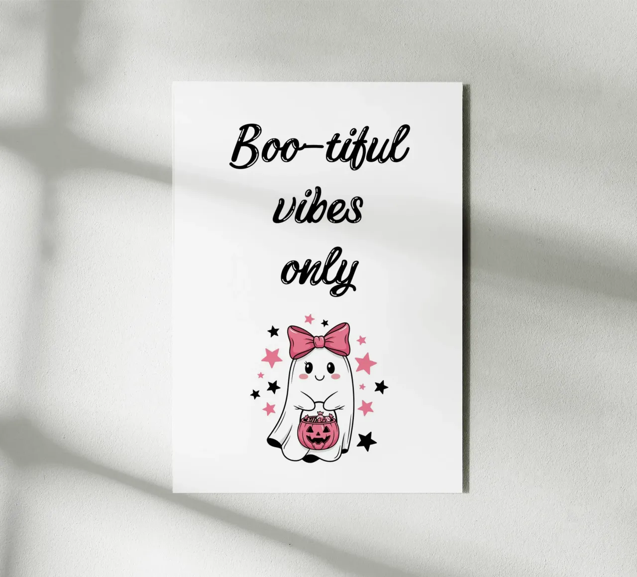 Boo-tiful vibes only alluminio dibond da HolidaysCandyWalls